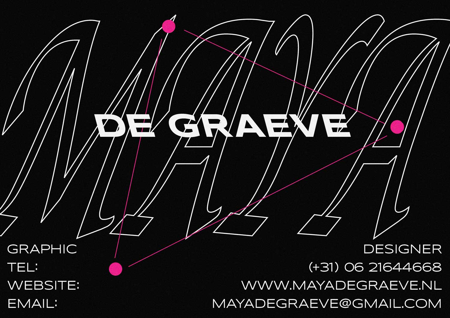 business card maya de graeve